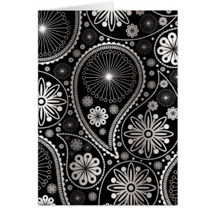 Silver paisley pattern
