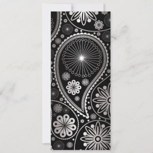 Silver paisley pattern