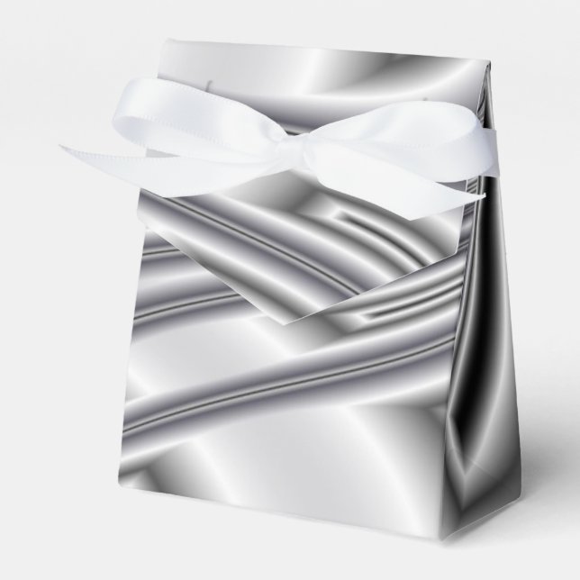 Silver Pattern Favor Box (Front Side)