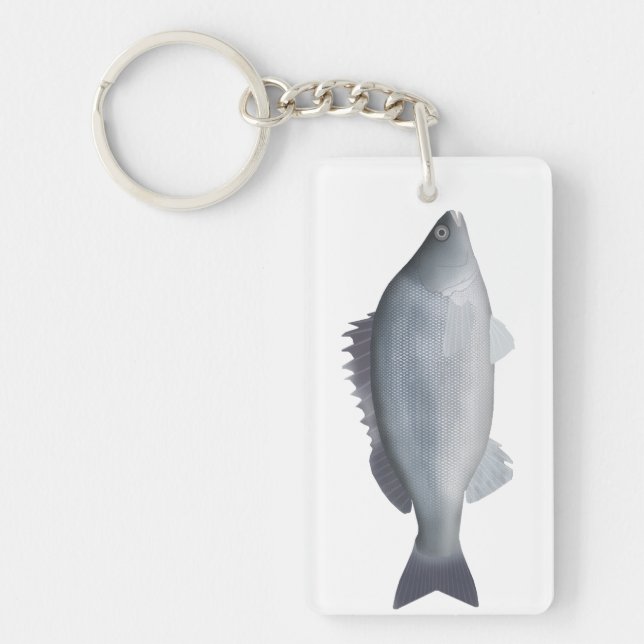 Silver Perch Keychain (Front)