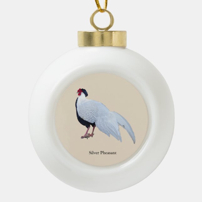 Silver Pheasant ornament (Front)