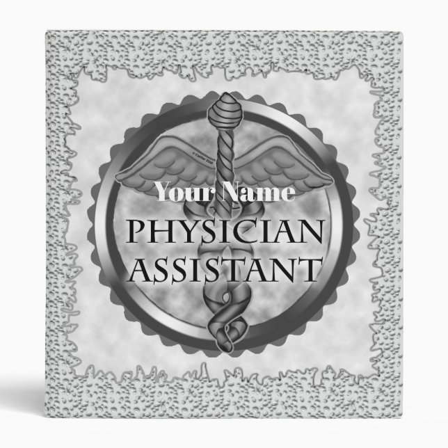 Silver Physician Assistant Binder (Front)