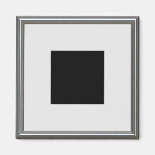 silver picture frame layout magnet