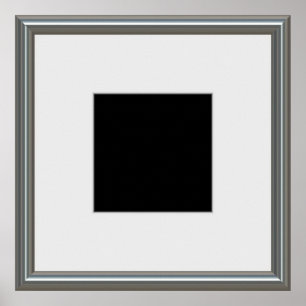 silver picture frame layout poster