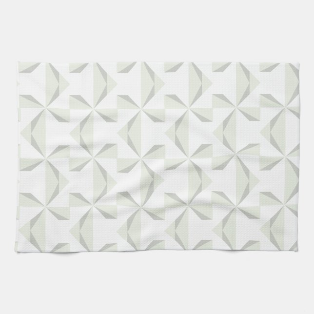Silver Pinwheels Kitchen Towel (Horizontal)