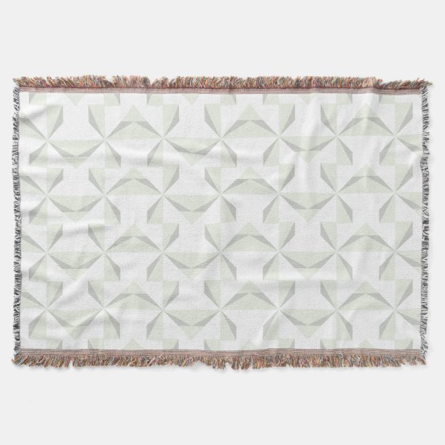 Silver Pinwheels Throw Blanket (Front)