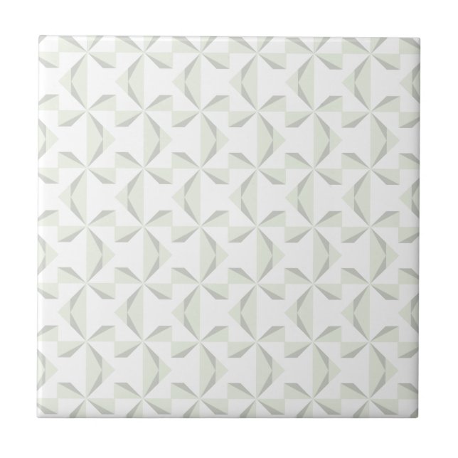 Silver Pinwheels Tile (Front)
