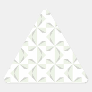 Silver Pinwheels Triangle Sticker