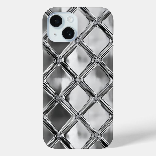 Silver Plate Pattern Case-Mate iPhone Case (Back)