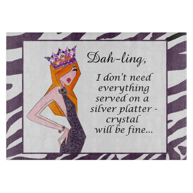 Silver Platter DIVA Cutting Board (Front)