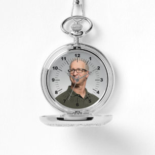 Silver Pocket Wat - Personalized  Watch