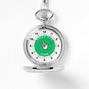 Silver Pocket Watch - Personalized  
