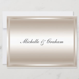 Silver Popular Elegant Wedding Invitation