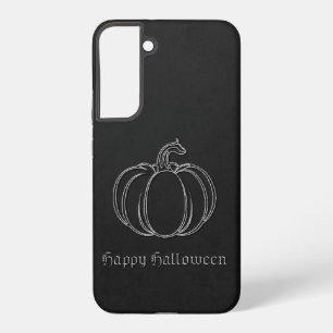Silver Pumpkin Halloween Samsung Galaxy Case