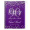 Silver Purple 90th Birthday Guest Book Confetti