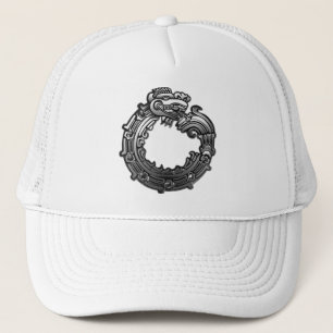 Silver Quetzalcoatl Trucker Hat