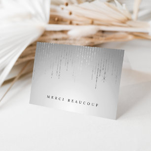 Silver Rain String Lights Thank You