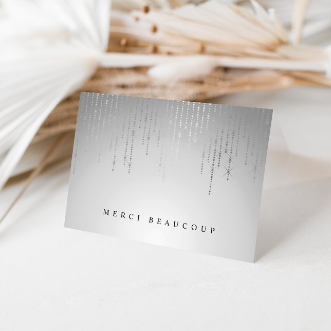 Silver Rain String Lights Thank You (Creator Uploaded)