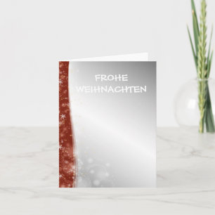 Silver red Christmas card