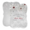 Silver Red Crystal Snowflakes Winter Bridal Shower