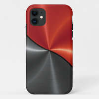 Silver Red Shiny Steel Metal 3