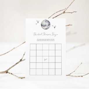 Silver Retro Disco Bingo Bridal Shower Game