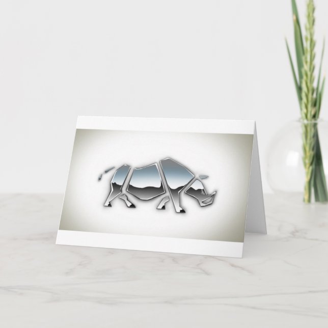 SILVER RHINO CARD (Front)