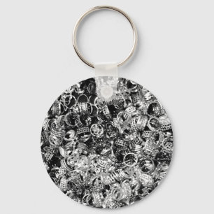 Silver ring background texture keychain