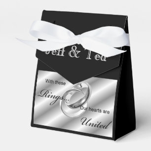 Silver Rings Gay Lesbian Wedding Ceremony Favours Favor Box
