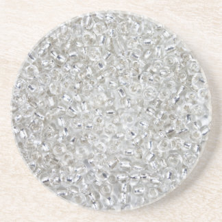 Silver Rocaille Seed Beads Coaster