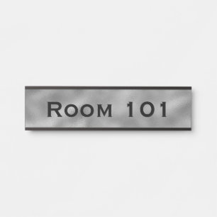 Silver Room Number Door Sign Hotel Office Building