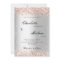 Silver rose gold script formal wedding