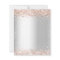 Silver rose gold wedding invitation