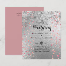 Silver Rosegold WEDDING Metallic Glitter BUDGET