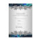 Silver Royal Blue Peacock Wedding RSVP