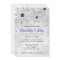 Silver Royal Blue snowflakes Winter Wedding