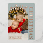 Silver Sage Arch Shaped Photo Merry Christmas