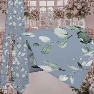 Silver Sage Eucalyptus Greenery Wedding Dusty Blue Tie
