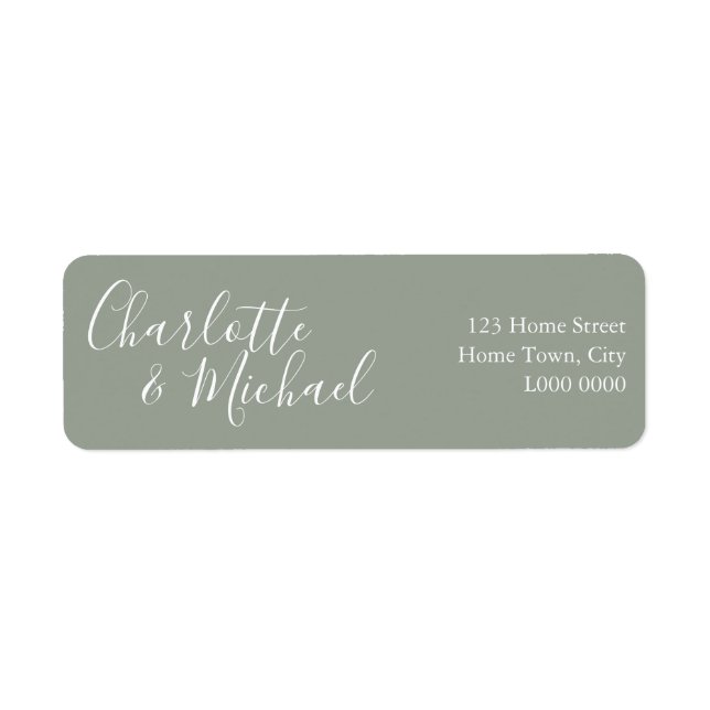Silver Sage Signature Address Label (Front)