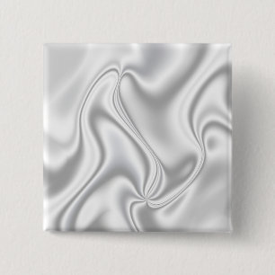 Silver Satin 2 Inch Square Button