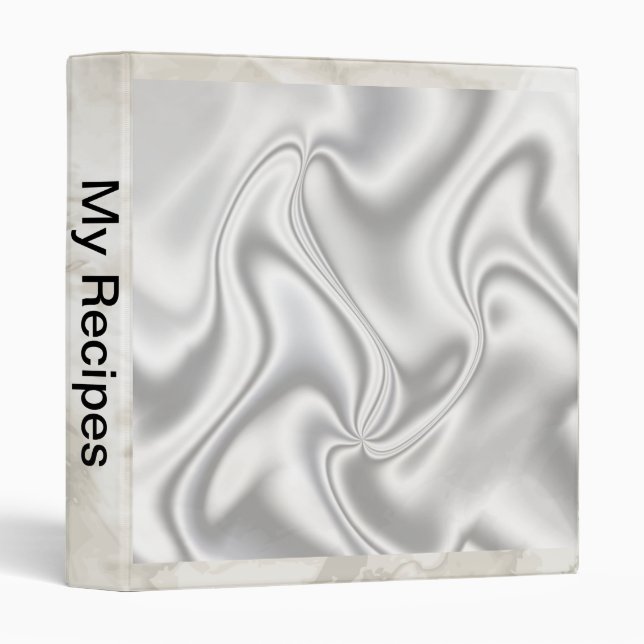 Silver Satin Binder (Front/Spine)