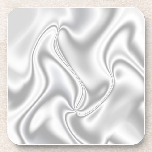 Silver Satin Coaster (Front)