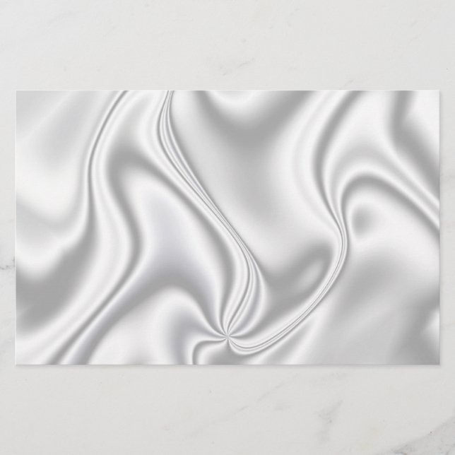Silver Satin Stationery (Front)