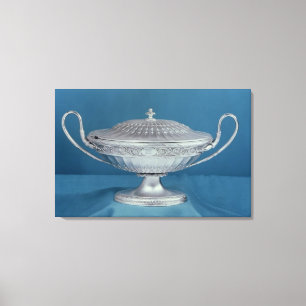 Silver sauce-tureen by Matthew Boulton Canvas Print