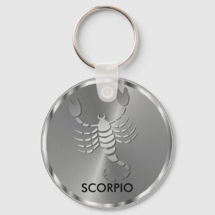 Silver Scorpio♏ the Scorpion - Zodiac Sign Keychain