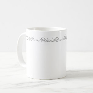 Silver Scroll Work Mug