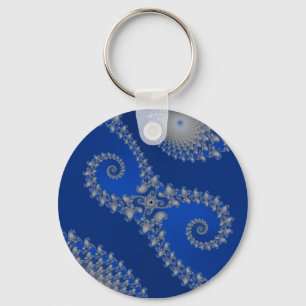 Silver Seahorse Keychain