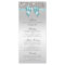 Silver Sequin Teal Bow Wedding Collection Menu