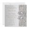 Silver Sequins, Bow & Diamond Wedding Invites