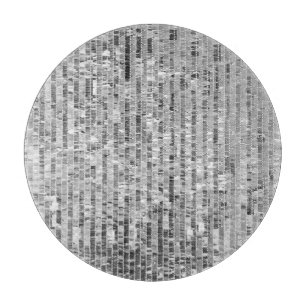 Silver sequins, glamourous seamless background. cutting board